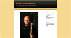 Desktop Screenshot of michaelburnsbassoon.com